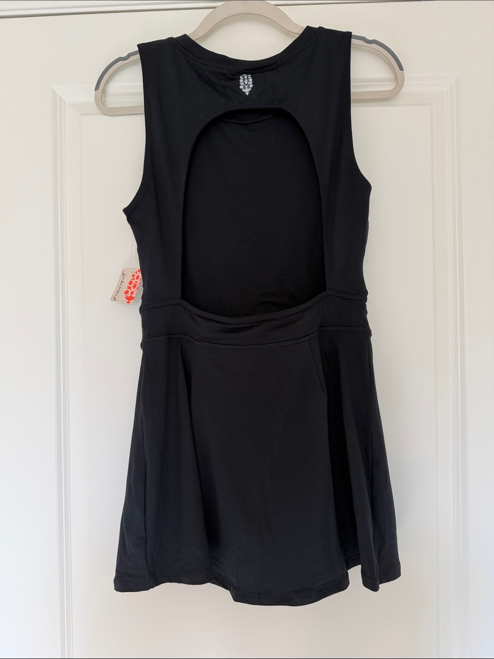 NWT Free People Easy Does It - Black Active Drawstring Tennis Tank Dress - Picture 5 of 5